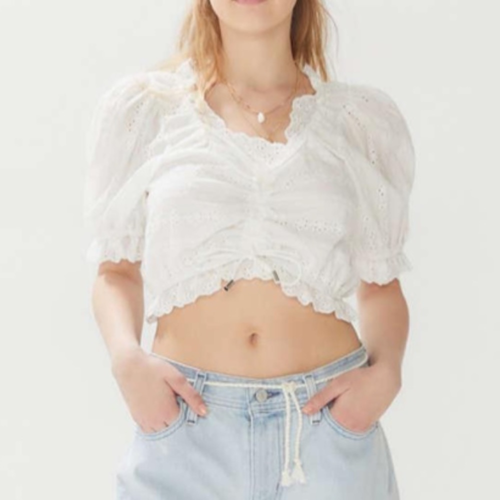 Sage the label puffy sleeve blouse